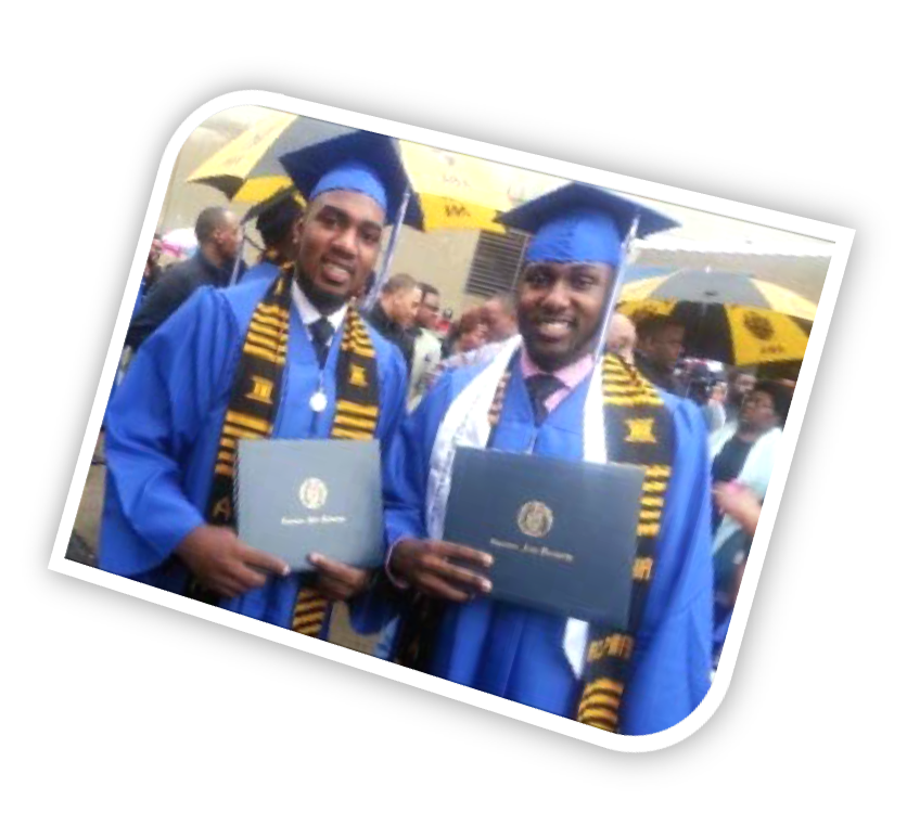 Aaron and Eric Doxy at graduation